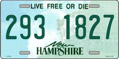NH license plate 2931827