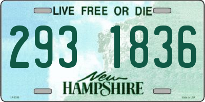 NH license plate 2931836