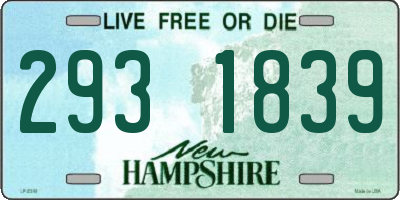 NH license plate 2931839