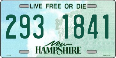 NH license plate 2931841