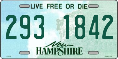 NH license plate 2931842