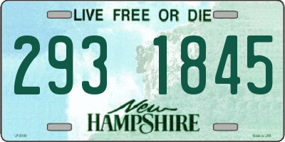 NH license plate 2931845