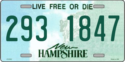 NH license plate 2931847