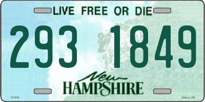 NH license plate 2931849