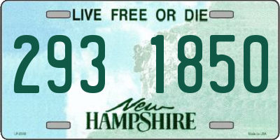 NH license plate 2931850