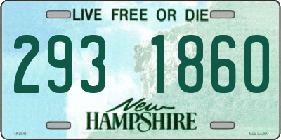 NH license plate 2931860