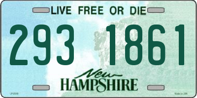 NH license plate 2931861
