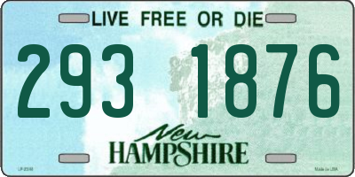 NH license plate 2931876