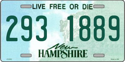 NH license plate 2931889