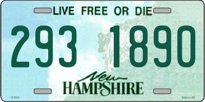 NH license plate 2931890