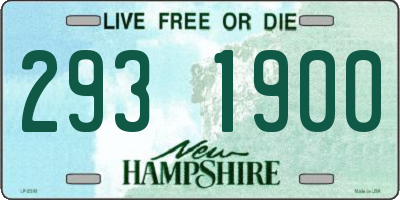 NH license plate 2931900