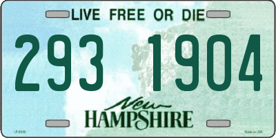 NH license plate 2931904