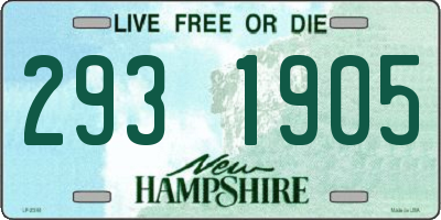 NH license plate 2931905