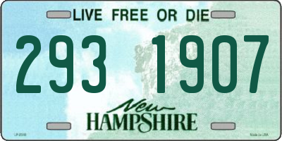 NH license plate 2931907