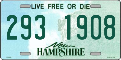 NH license plate 2931908