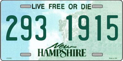 NH license plate 2931915
