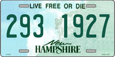 NH license plate 2931927