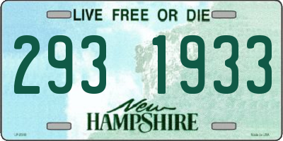 NH license plate 2931933