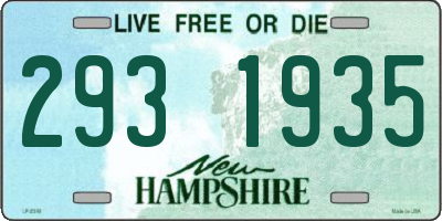 NH license plate 2931935