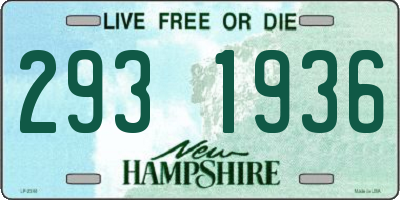NH license plate 2931936