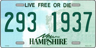 NH license plate 2931937