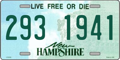NH license plate 2931941