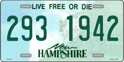 NH license plate 2931942