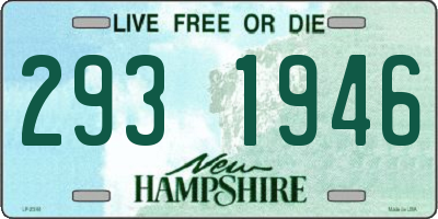 NH license plate 2931946