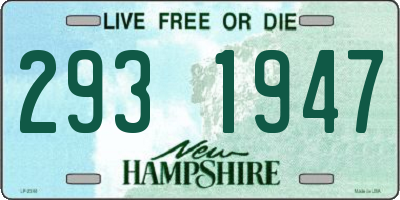 NH license plate 2931947