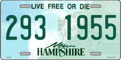 NH license plate 2931955