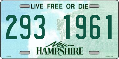 NH license plate 2931961