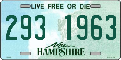 NH license plate 2931963