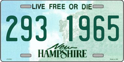 NH license plate 2931965
