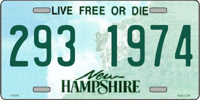 NH license plate 2931974