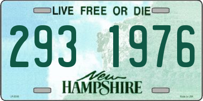 NH license plate 2931976