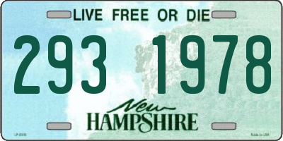 NH license plate 2931978