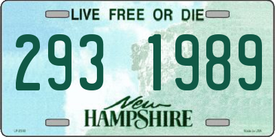 NH license plate 2931989