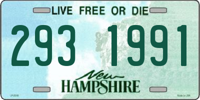 NH license plate 2931991