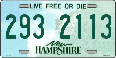 NH license plate 2932113