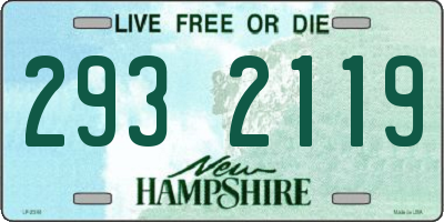 NH license plate 2932119