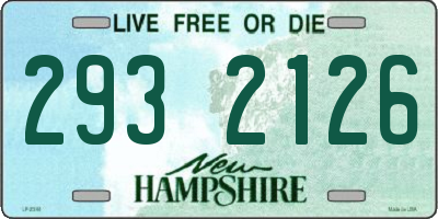 NH license plate 2932126