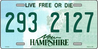 NH license plate 2932127