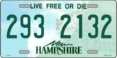 NH license plate 2932132