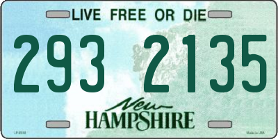 NH license plate 2932135