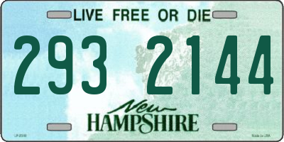 NH license plate 2932144