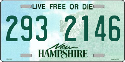 NH license plate 2932146