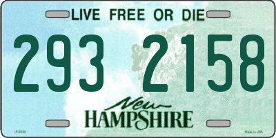 NH license plate 2932158