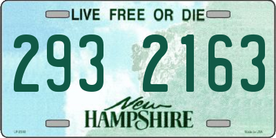 NH license plate 2932163