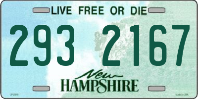 NH license plate 2932167
