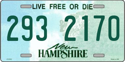 NH license plate 2932170